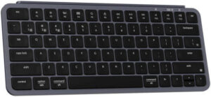 Keychron B1 Pro Ultra-Slim Keyboard, Wireless Bluetooth 5.2, 2.4 GHz, 1000 Hz Polling Rate, Gray | B1P-K1
