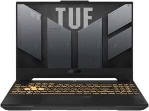 ASUS TUF Gaming F15 FX507ZU4-LP007W Gaming Laptop, 15.6" FHD IPS 144Hz G-Sync Display, Intel Core i7-12700H, 16GB RAM, 512GB SSD, GeForce RTX 4050 6GB, ENG-ARAB K/B, Win11, Gray | 90NR0FG8-M007Y0