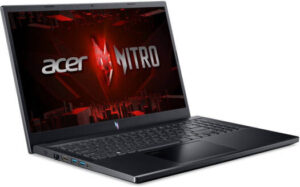 Acer Nitro V ANV15- Gaming Laptop, 15.6" FHD IPS 144Hz Display, AMD Ryzen 7 7735HS, 16GB RAM, 512 GB SSD, GeForce RTX 4060 8GB Graphics, acklit ENG-ARB KB, Win 11 Home, Black | NH.QPDEM.001
