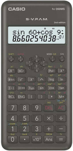Casio Fx350Ms-2 Non-Programmable Scientific Calculator, 2Nd Edition