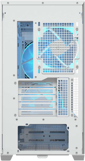 Cougar MX600 RGB ATX Mini Tower Case, 3x Pre-Installed ARGB Fans, Up to 360mm Radiator Support, 10x Max Number of Fans, PWM & RGB Hub Sync with M/B, 2x 3.5" Bay, White | 385GC90.0002 - Image 10