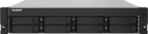QNAP 8-Bay AL324 Quad-core 1.7 GHz Rackmount NAS with 250W Redundant, 4GB DDR4 UDIMM RAM (Max 16GB), SATA 6Gb/s, 2x 10GbE SFP+, 2x 2.5GbE, 1x PCIe Gen2 x2 Slot, Dual Power Supply | TS-832PXU-RP-4G