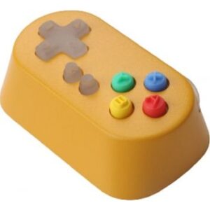 HolyOops Customized 3D Gamepad Controller, Capslock, Aluminium Cherry MX Keycap, With CNC Engraving, 1.75u Size, Yellow | 746093
