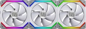 Lian-Li UF-SL120-3W UNI SL120, Triple White Addressable RGB PWM 120mm Fans, 1900RPM with controller - White I G99.12UF3W.00