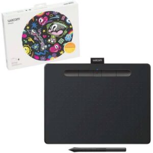 Wacom Intuos M Bluetooth Creative Pen Tablet (Medium, Black) | CTL-6100WLK-N