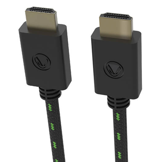 Snakebyte 4K HDMI Mesh Cable, For XS Series, Compatible With 4K UHD / 3D / 1080p Devices, HDR & Dolby Vision, 3 Meter Length, Black - Green | SB916298 - Image 3