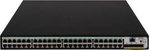 H3C S5120V3-LI Layer 3 Gigabit Access Switch, 48x10/100/ 1000TX+4xSFP Interface, 104Gbps Switching Capacity, 50.19 MTBF Per Year, 1 Fan, Black | LS-5120V3-52P-PWR-LI-GL