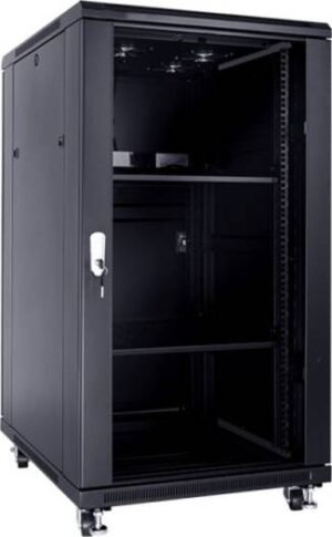 D-Net 22U Floor Stand Cabinet 600 x 800 With 4 Fan and 2 Shelf | D-NET-22U