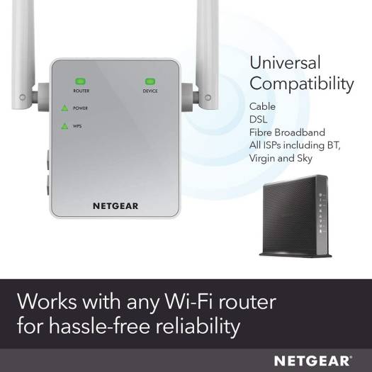 NETGEAR 11AC 750 Mbps (300 Mbps + 450 Mbps) Dual Band Gigabit Wi-Fi Range Extender with External Antennas (Wi-Fi Booster) | NG-EX-EX3700-100UKS - Image 5