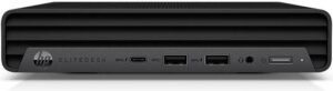HP Elitedesk 805 G6 SFF Desktop Mini PC, AMD R5 Pro 3.7 GHz, 16GB RAM,  256GB SSD,  AMD Radeon Vega 7 Graphics, 64 GB Max Memory Capacity, Windows 10 Pro Home, Black | 3E4B8US#ABA