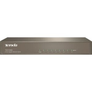 Tenda 8-Port Gigabit Ethernet Switch, Unmanaged, 4KV Lightning-Proof, Metal, 16Gbps Capacity, <4.5W Power | TEG1008D