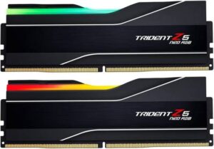 G.Skill Trident Z5 NEO RGB Series 32GB (2 x 16GB) DDR5 Dual Channel Desktop Memory Kit, 6000 MT/s Memory Speed, CL32-38-38-96 Latency, 1.35 Voltage, AMD EXPO, 288-Pin | F5-6000J3238F16GX2-TZ5NR