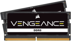 Corsair Vengeance 16GB ( 2x8GB ) DDR5 SO-DIMM Laptop Memory, 4800MHz Tested Speed, CL40 CAS Latency, 1.10V Tested Voltage, 262 Pin, Black | CMSX16GX5M2A4800C40
