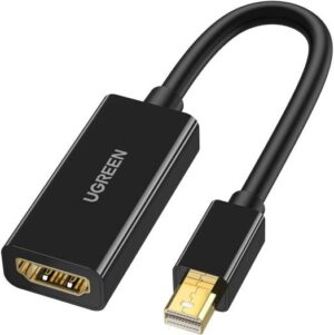 UGREEN Mini DisplayPort to HDMI Adapter (Thunderbolt 2.0), 4K Mini DP to HDMI Adapter Cable, Broad Compatibility, Support Up To 3840x2160@30Hz refresh rate, Black | 40360