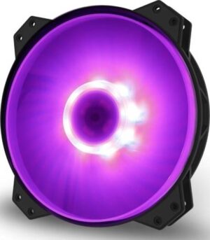 Cooler Master MF200R RGB, Premium-Quality 200mm, RGB Hybrid Silent High Airflow in-Take Fan for Computer Case | R4-200R-08FC-R1