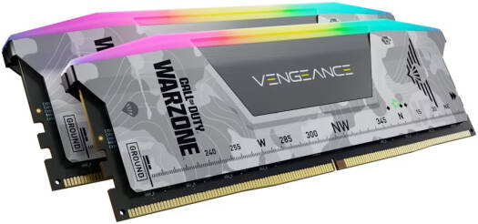 CORSAIR VENGEANCE RGB 32GB (2x16GB) DDR5 Memory Kit, 6400MT/s Memory Speed, CL32 CAS Latency, AMD EXPO & Intel XMP Support, Call of Duty Warzone Edition, Light Gray | CMH32GX5M2B6400Z32W-WZ - Image 4