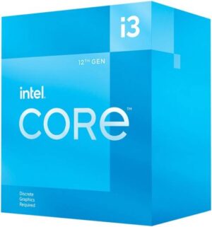 Intel Core i3-12100F 12th Gen Alder Lake Desktop Processor, LGA 1700 Socket, 4 Cores & 8 Threads, 12MB Cache Memory, 3.3 GHz P-Core Clock Speed, Supports PCIe 4.0 & 5.0, 60W TDP | BX8071512100F