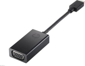 HP USB-C to VGA Adapter (P7Z54AA), Works with HP notebook/tablet with USB-C™ connector with max 5V/3A DC input. | P7Z54AA