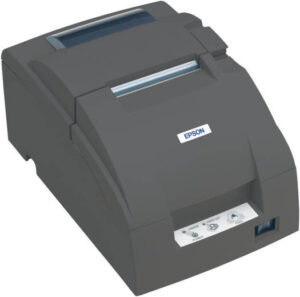 Epson TM-U220B Impact Receipt Printer, USB + Ethernet Port Interface, 16 CPI Character Density, 76mm Supported Paper Width, Wired Connectivity, Dark Gray | C31C514057A0