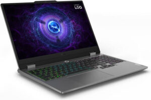 Lenovo LOQ 15IRX9 Gaming Laptop, 15.6" FHD G-SYNC 144Hz Display, Intel Core i7-13650HX, 24GB RAM, 512GB SSD, NVIDIA GeForce RTX 4050 6GB GPU, English-Arabic K/B, FreeDOS, Luna Grey | 83DV00YPAX