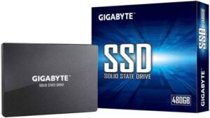 GIGABYTE SATA III 2.5" 480GB Internal Solid State Drive, Sequential Read Speeds Up to 550 MB/s & Write Speeds Up to 480 MB/s, 3D NAND Flash, 2M Hours MTBF, Black | GP-GSTFS31480GNTD
