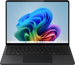 Microsoft Copilot+ PC Surface 7th Edition Laptop, 13.8" 2304 x 1536 PixelSense Flow 120Hz Touch Display, Qualcomm Snapdragon X Plus, 16GB RAM, 512GB SSD, Qualcomm Adreno, Win11, Black | ZGM-00037