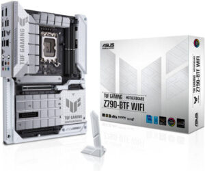 ASUS TUF Gaming Z790-BTF WIFI LGA 1700 ATX Intel Motherboard, Intel Z790 Chipset, 4x DDR5 DIMM Slots, 192GB Max Memory, 4x M.2 Slots, Intel Wi-Fi 7 & Bluetooth v5.4, White/Black | 90MB1GU0-M0EAY0