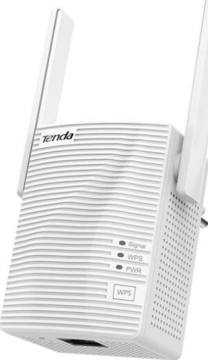 Tenda A18 AC1200 Gigabit WiFi Range Extender, Repeater, Booster, Hotspot With 100 Mbps LAN Port, Dual Band 2.4GHz 300Mbps+5GHz 867Mbps, Hide SSID, WPS Function, Encryption Mode - White | A18