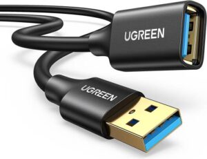UGREEN USB Extension Cable USB 3.0, Type A Male To Female, Data Transfer Compatible For PlayStation, VR, USB Flash Drive, Card Reader, Hard Drive, Keyboard, Printer, Camera, 1Meter | 10368