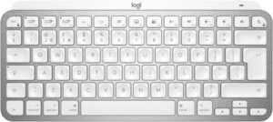 Logitech MX Keys Mini Wireless Keyboard for Mac, Slim & Compact Design, Perfect Stroke Keys,  Bluetooth 5.0, Smart Illumination, QWERTY US INT, Designed for Macs, iPads & iOS, Pale Gray | 920-010526
