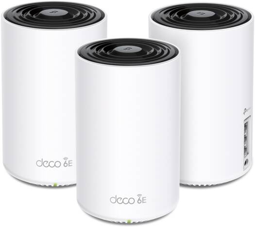 TP-Link Deco XE75 AXE5400 Tri-Band Whole Home Mesh Wi-Fi 6E System, Up to 5378 Mb/s Speed, AI-Driven Mesh, Cover up to 7,200 ft, Connect up to 200 Devices,HomeShield, (3-Pack) White | DECO XE75-3-P - Image 2