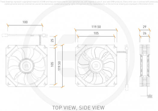 EKWB EK-Quantum Impulse 120 D-RGB 120mm Computer Cooling Fan, Addressable RGB LED MagLev Fans, 1800 RPM Speed, 57.5CFM Airflow, 24.3dBA Nosie Level, 4-Pin PWM, Black - White | 3831109854198 - Image 8