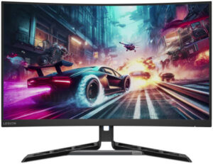 Lenovo Legion R32qc-30 Gaming Curved Monitor, 32" VA Display, QHD Resolution, 180Hz Refresh Rate, 0.5ms (MPRT) Response Time, AMD FreeSync Technology, 1500R Curvature, Black | 67C8GAC1AE