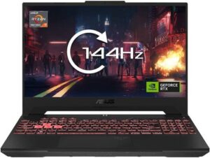 ASUS TUF Gaming A15 FA507NV Gaming Laptop, 15.6" Full HD 144Hz IPS Display, AMD Ryzen 7 7735HS, 16GB RAM | 512GB SSD, NVIDIA GeForce RTX 4060 8GB, Backlit ENG keyboard, Win 11, Gray | 90NR0E85-M001W0