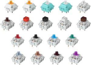 Glorious Keyboard Switch Sample Pack, Gateron | Kailh | Panda | Lynx Mechanical Keyboard Switches, Tactile & Linear Switches, 3-Pin, Plate Mounted, 14 Pack | G-KG