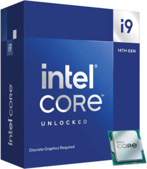 Intel Core i9 14900KF 3.2GHz 24-Core LGA 1700 14th Gen Processor, 24 Cores & 32 Threads, 36MB Cache Memory, 6GHz MaxTurbo Frequency, Dual-CH DDR5-5600 Memory / 192GB Max | BX8071514900KF