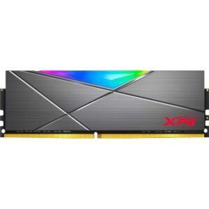 Adata XPG Spectrix D50 32GB (32GBx1) DDR4 RGB Desktop Memory, 3200MHz Memory Speed, CL 16-20-20 Latency, 1.35V Operation Voltage, Unbuffered DIIM, Gray | AX4U320032G16A-ST50