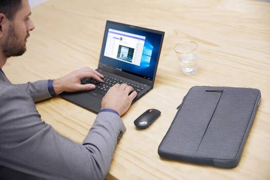 Lenovo Urban Laptop Sleeve for 13" Notebook, Water Resistant, Soft Padded Compartments, Accessory Storage, Reinforced Rubber Corners, Extendable Handle, GX40Z50940, Charcoal Grey - Image 8