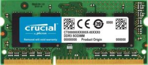 Crucial 8GB DDR3 1600 MHz Unbuffered NON-ECC 1.35V SODIMM | CT102464BF160B.16FPD