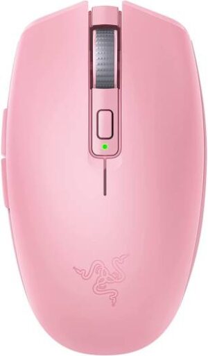 Razer Orochi V2 Wireless Gaming Mouse, 5G Advanced 18K DPI Optical Sensor, Mechanical Mouse Switches, 2 Wireless Modes, Ultra-Lightweight, Up to 950Hrs Battery Life  - Quartz Pink | RZ01-03731200-R3G1