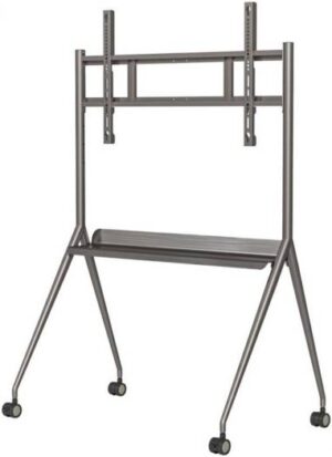 Hikvision DS-D5ABKY2-B Ground Monitor Mount, Compatible Up to 86" Screen, VESA Compatible Up to 800 x 500mm, Metal Material, Silver | DS-D5ABKY2-B