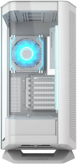 Cougar FV270 RGB ATX Mid Tower Case, 3x Pre-Installed Reversed ARGB PWM Fans & 1x ARGB PWM Fan, Up to 360mm Radiator Support, 7 Expansion Slots, PWM & RGB Hub Sync with M/B, White | 3858M60.0006 - Image 2