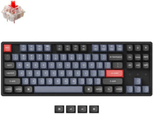 Keychron K8 Pro Wireless Custom Mechanical Keyboard, QMK/VIA Programmable, BT / Wired, RGB Backlight Aluminum Frame Tenkeyless, Hot-Swappable, ENG-ARAB Keyboard, Gateron G Pro Red Switch | K8P-J1-AR