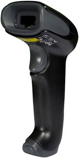 Honeywell Voyager 1250G Single-Line Hand-Held Laser Barcode Scanner, 700-mW Laser, Automatic Interface Detection, 17.6" Away at a Resolution of 13 mm, USB Connectivity, Black | 1250G