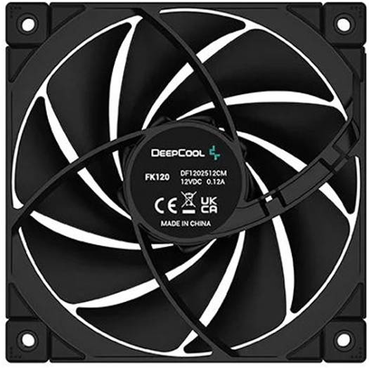 Deepcool Fan FK120 3 in 1 PWM Fan, 120mm High performance, 1850RPM Fan Speed, Elite Cooling, 68.99 CFM Airflow, Super Silent, 3 Pack, Black | R-FK120-BKNPF3-G-1 - Image 2
