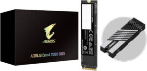 GIGABYTE AORUS Gen4 7300 SSD Storage, 2TB Capacity, PCI-Express 4.0 x4, NVMe 1.4 Interface, M.2 2280 Form Factor, Up to 7300 MB/s Sequential Read & Up to 6850 MB/s Sequential Write | AG4732TB