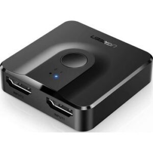 UGreen CM217, 2 IN 1 OUT HDMI Switch, Bi-Directional HDMI Splitter, Easy Switch HDMI Selector, 4K, HDR, 3D, HDCP Compatible for TV Box, PS4, Laptop, PC HDTV Projector, Display Monitor etc | 50966