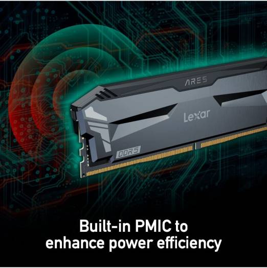 Lexar Ares 32GB (16GBx2) DDR5 OC Desktop Memory Kit with Heatsink, 5200MHz Clocking Speed, 1.2 Memory Voltage, CL32 Latency, Supports Intel XMP 3.0, 288-Pin, Black | LD5CU016G-R5200GD2A - Image 10