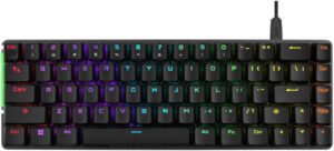 ASUS ROG Falchion Ace 65% Wired Gaming Keyboard, ROG NX Red Key Switch, 100% Anti-Ghosting, N-Key Rollover, PBT Doubleshot Keycaps, English - Arabic Layout, Black | 90MP0346-BKCA00
