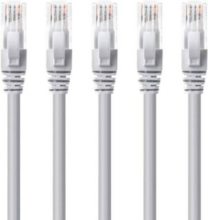D-Link CAT6 Rj45 0.5 Feet(6 Inch) Cat6 Short Network Cable - Premium Grade RJ45 Ethernet Snagless Patch Cord (5-pack)